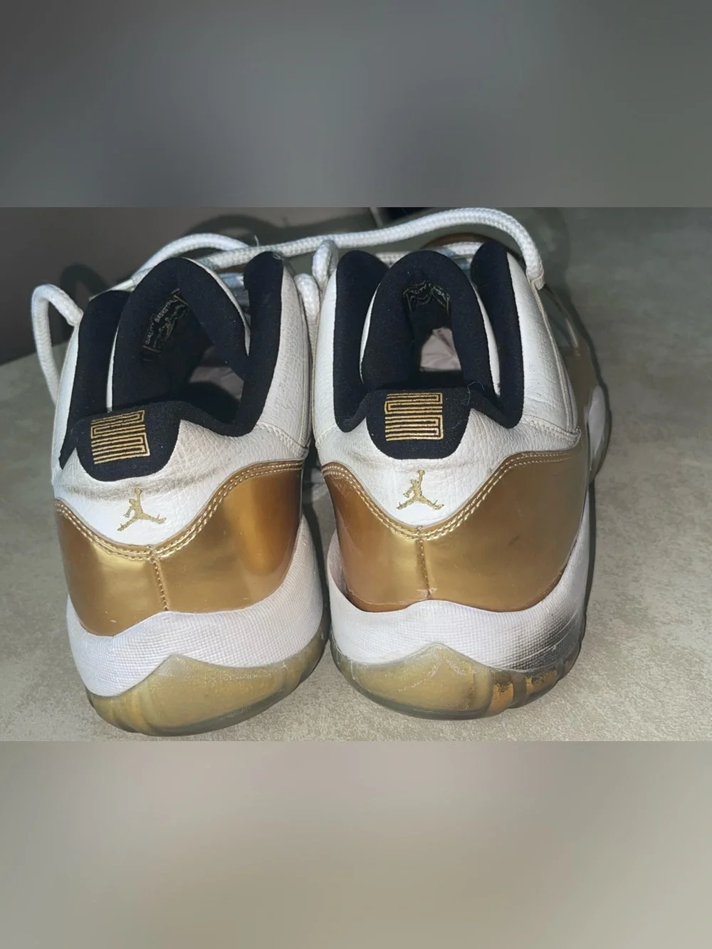 Nike Jordan 11 Retro Low Closing Ceremony White Gold size 13
